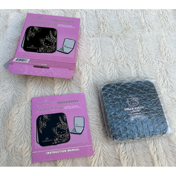 NEW Impressions Hello Kitty® Supercute Compact Mirror with Magnification - Picture 13 of 17